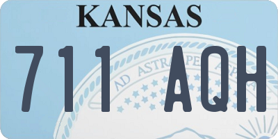 KS license plate 711AQH