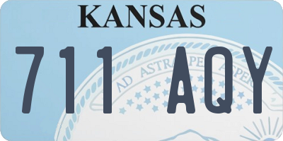 KS license plate 711AQY