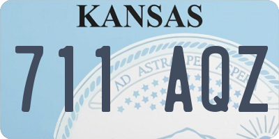 KS license plate 711AQZ