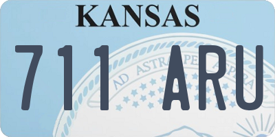KS license plate 711ARU