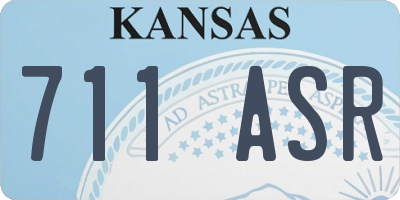 KS license plate 711ASR