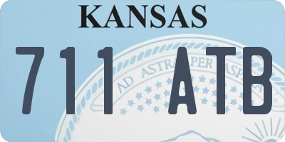 KS license plate 711ATB
