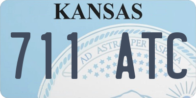 KS license plate 711ATC