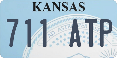 KS license plate 711ATP