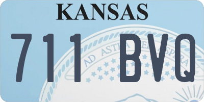 KS license plate 711BVQ