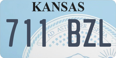 KS license plate 711BZL