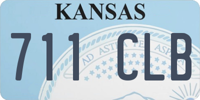 KS license plate 711CLB