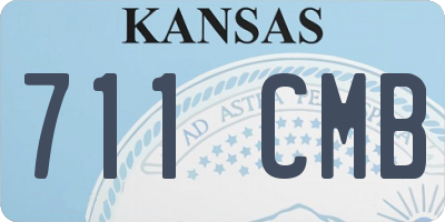 KS license plate 711CMB