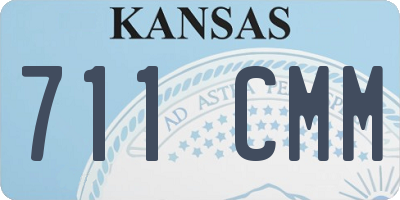 KS license plate 711CMM