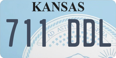 KS license plate 711DDL
