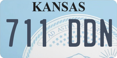 KS license plate 711DDN
