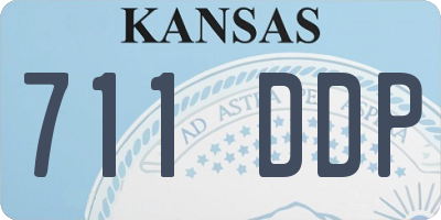 KS license plate 711DDP