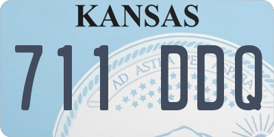 KS license plate 711DDQ