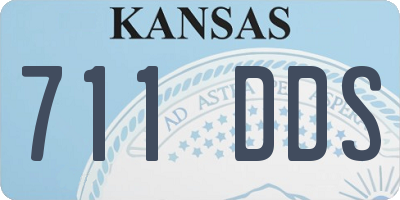 KS license plate 711DDS