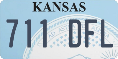 KS license plate 711DFL