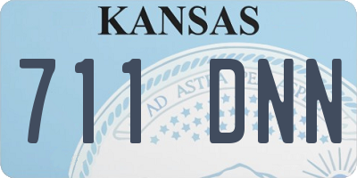 KS license plate 711DNN