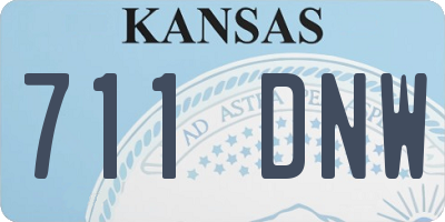 KS license plate 711DNW
