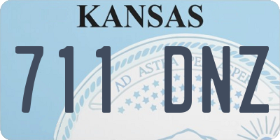 KS license plate 711DNZ
