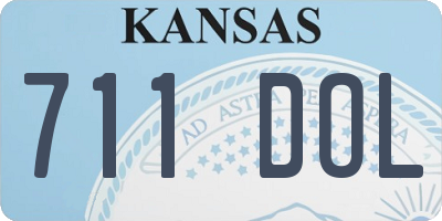 KS license plate 711DOL