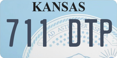 KS license plate 711DTP