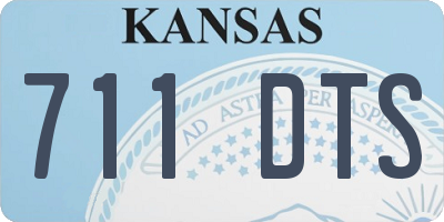 KS license plate 711DTS