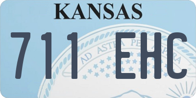 KS license plate 711EHC