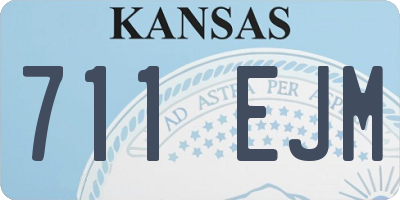 KS license plate 711EJM