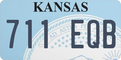 KS license plate 711EQB