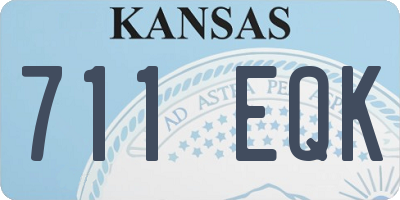 KS license plate 711EQK