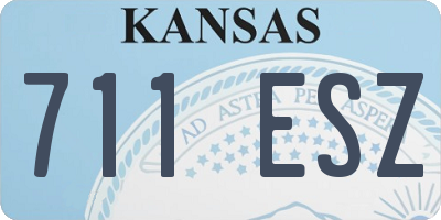 KS license plate 711ESZ
