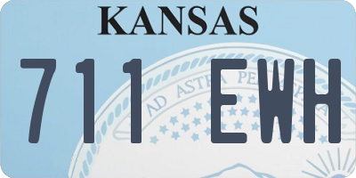 KS license plate 711EWH