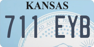 KS license plate 711EYB