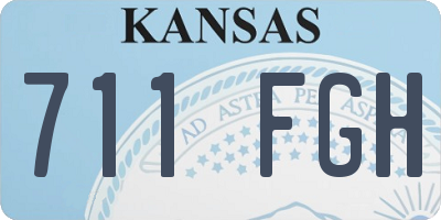 KS license plate 711FGH