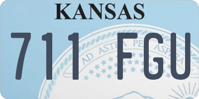 KS license plate 711FGU