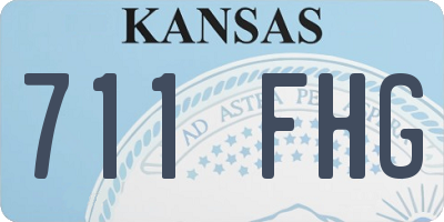 KS license plate 711FHG