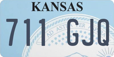KS license plate 711GJQ