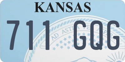KS license plate 711GQG