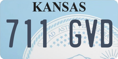KS license plate 711GVD