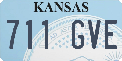 KS license plate 711GVE