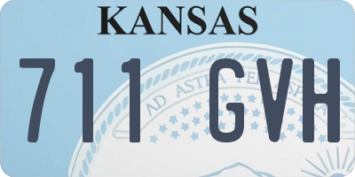 KS license plate 711GVH
