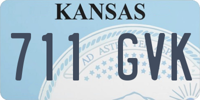 KS license plate 711GVK