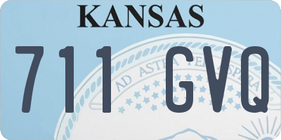 KS license plate 711GVQ