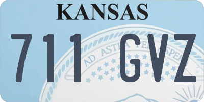 KS license plate 711GVZ