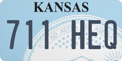 KS license plate 711HEQ