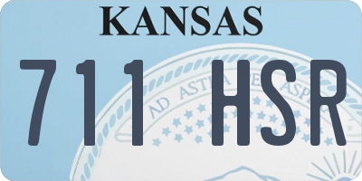 KS license plate 711HSR