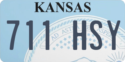 KS license plate 711HSY