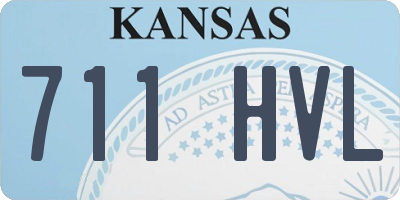 KS license plate 711HVL