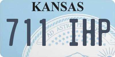 KS license plate 711IHP