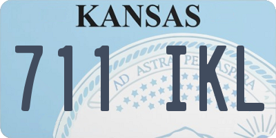 KS license plate 711IKL