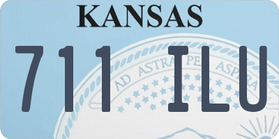 KS license plate 711ILU